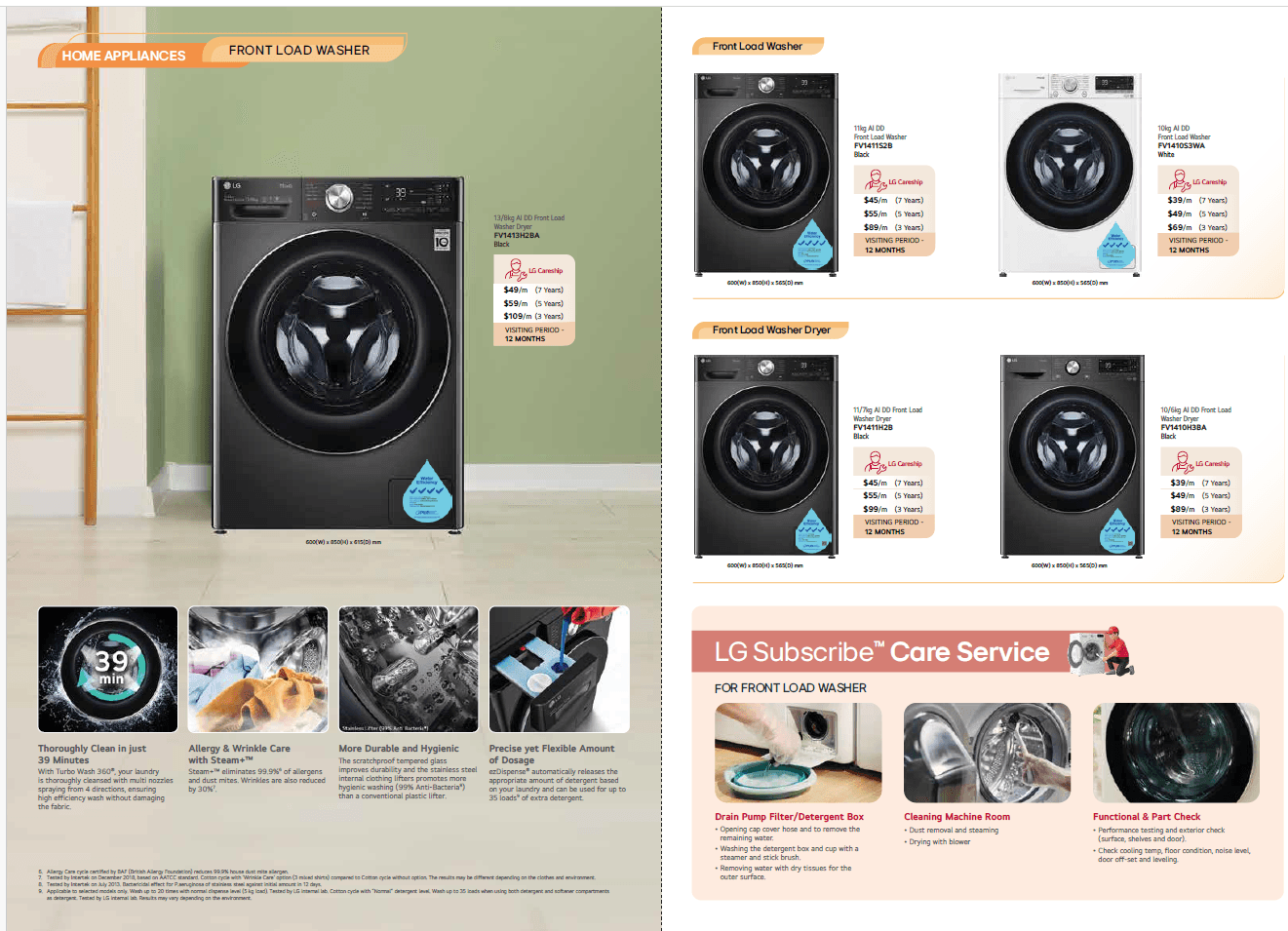 11/7kg AI DD Washer Dryer - Black product