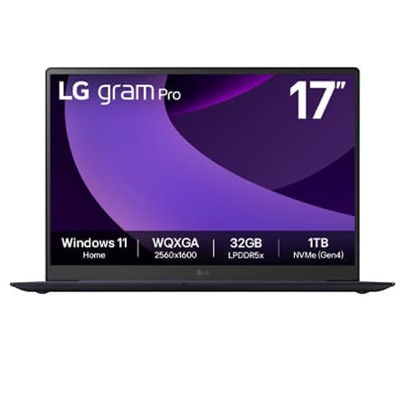 LG 그램 17 블랙 제품 사진